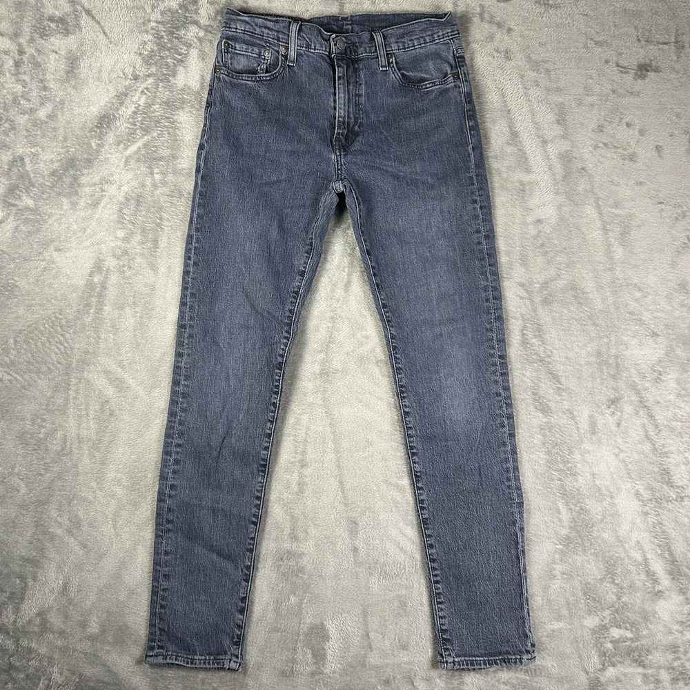 Levi's 512 Jeans Men's 30x32 Blue Gray Slim Taper Mid Rise Denim Premium Big E